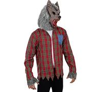 Funidelia | Déguisement loupgarou pour homme Loup-garou, Grand méchant loup - Déguisement pour Adultes et accessoires pour Halloween, carnaval et fêtes - Taille XXL - Marron