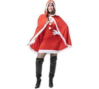 FUNIDELIA Déguisement Mère Noël avec cape femme - Déguisement pour femme et accessoires pour Halloween, carnaval et fêtes. L