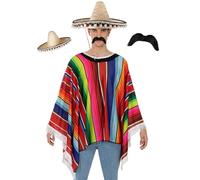 Funidelia | Déguisement méxicain pour homme Méxique & Mariachis, Tête de mort mexicaine, Halloween, Día de los muertos - Déguisement pour Adultes et accessoires pour Halloween, carnaval et fêtes.