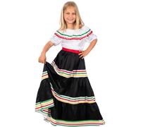 Funidelia | Déguisement mexicaine pour fille Méxique & Mariachis & Tête de mort mexicaine - Déguisement pour enfant et accessoires pour Halloween, carnaval et fêtes. - Taille 3-4 ans