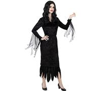 Funidelia | Déguisement Morticia Addams - La Famille Addams pour femme Films de peur, Horreur - Déguisement pour Adultes et accessoires pour Halloween, carnaval et fêtes - Taille L - Noir