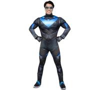 Funidelia | Déguisement Nightwing - Gotham Knights pour homme Jeux vidéo, Super héros, DC Comics - Déguisement pour Adultes et accessoires pour Halloween, carnaval et fêtes. - Taille XL - Noir