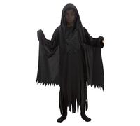 Funidelia Déguisement Officiel de Détraqueur - Harry Potter pour Enfants, Tunique, Torse Squelette et Capuche, Sorciers - Tenue pour Enfants pour fêtes, Carnaval et Halloween - Taille 10-12 Ans