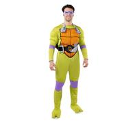 Funidelia Déguisement Officiel de Donatello - Les Tortues Ninja pour homme, Costume adulte avec masque, carapace, ceinture et genouillères, Déguisements de Carnaval, Halloween et Fêtes - Taille S