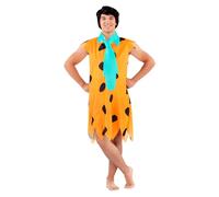 Funidelia Déguisement Officiel de Fred Pierrafeu - Les Pierrafeu pour homme, Costume de The Flintstones pour adultes, Déguisements de Carnaval, Halloween et Enterrements - Taille XXL
