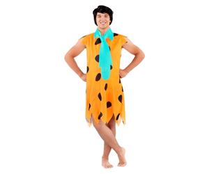 Funidelia Déguisement Officiel de Fred Pierrafeu - Les Pierrafeu pour homme, Costume de The Flintstones pour adultes, Déguisements de Carnaval, Halloween et Enterrements - Taille XXL