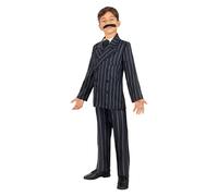 Funidelia Déguisement Officiel de Gomez Addams - La Famille Addams pour garçon, pantalon, veste, cravate, moustache, Taille 7-9 ans Halloween - Tenue pour enfants pour fêtes, Carnaval et Halloween