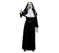 Funidelia Déguisement Officiel de La Nonne Valak pour homme et femme, Inclus tunique, coiffe, ceinture, crucifix, The Nun - Tenue pour adultes pour fêtes, Carnaval et Halloween - Taille unique