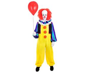 Funidelia Déguisement Officiel de Pennywise - IT pour homme, Comprend combinaison, fraise, gilet et gants, Taille XL - Tenue pour adultes pour fêtes, Carnaval et Halloween