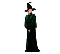 Funidelia Déguisement Officiel de Professeure McGonagall Harry Potter pour Femme avec robe, tunique et chapeau, Tenue de Hogwarts pour Adulte, Déguisements de Carnaval et Halloween - Taille L - XL