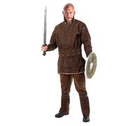Funidelia Déguisement Officiel de Ragnar Vikings pour homme, Comprend veste, ceinture, pantalon et couvre-bottes, Taille M - Tenue pour adultes pour fêtes, Carnaval et Halloween