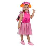 Funidelia Déguisement Officiel de Skye Pat'Patrouille pour Fille avec robe, bonnet et sac à dos, Tenue Paw Patrol Enfant, Déguisements de Carnaval, Halloween et Fêtes - Taille 2-3 ans