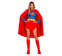 Funidelia Déguisement Officiel de Supergirl pour femme, Comprend robe et cape, ceinture et couvre-bottes, Super-héros - Tenue pour adultes pour fêtes, Carnaval et Halloween - Taille M