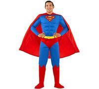 Funidelia Déguisement Officiel de Superman pour homme, Comprend combinaison, cape, ceinture et couvre-bottes, Super-héros - Tenue pour adultes pour fêtes, Carnaval et Halloween - Taille S