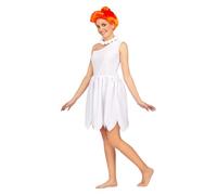 Funidelia Déguisement Officiel de Vilma Pierreàfeu pour Femme avec robe, perruque et collier, Tenue des Pierreàfeu pour Adulte Cavernes, Déguisements de Carnaval, Halloween et Fêtes - Taille XL