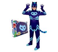 Funidelia Déguisement Officiel de Yoyo PJ Masks deluxe pour enfants, Comprend combinaison avec queue, masque et gants - Tenue pour enfants pour fêtes, Carnaval et Halloween - Taille 5-6 ans