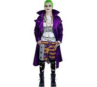 Funidelia Déguisement Officiel du Joker - Suicide Squad pour homme, t-shirt, leggins, pantalon, trench, chaînes, DC Comics - Tenue pour adultes pour fêtes, Carnaval et Halloween - Taille M-L