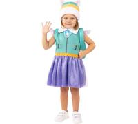 Funidelia Déguisement Officiel Everest Patrulla Canina pour fille, Inclut: Robe, bonnet et sac à dos, Taille 3-4 ans - Tenue pour enfants pour fêtes, Carnaval et Halloween
