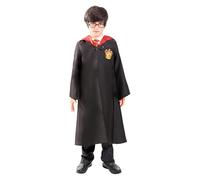 Funidelia Déguisement Officiel Harry Potter - Gryffondor pour enfants, Inclut: Cape avec capuche avec écusson brodé, Taille 5-6 ans - Tenue pour enfants pour fêtes, Carnaval et Halloween