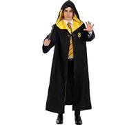 Funidelia Déguisement Officiel Poufsouffle Harry Potter pour homme et femme, Inclut: Tunique avec écusson imprimé, Taille L - Tenue pour adultes pour fêtes, Carnaval et Halloween