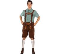 Funidelia | Déguisement Oktoberfest pour homme Tyrolienne, Bavarois, Oktoberfest, Allemagne - Déguisement pour Adultes et accessoires pour Halloween, carnaval et fêtes - Taille L - Marron