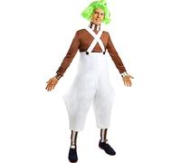 Funidelia | Déguisement Oompa Loompa - Charlie et la Chocolaterie pour homme Déguisement pour Adultes et accessoires pour Halloween, carnaval et fêtes - Taille XL - Blanc