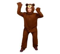 Funidelia | Déguisement ours brun pour femme et homme Animaux - Déguisement pour Adultes et accessoires pour Halloween, carnaval et fêtes - Taille M - L - Marron