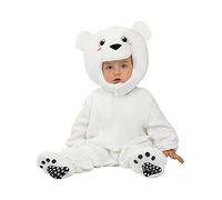 Funidelia | Déguisement ours polaire pour bébé Animaux, Ours - Déguisement pour Enfant et accessoires pour Halloween, carnaval et fêtes - Taille 0-6 mois - Blanc