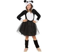 Funidelia | Déguisement panda pour fille Animaux, Ours - Déguisement pour enfant et accessoires pour Halloween, carnaval et fêtes - Taille 5-6 ans - Noir