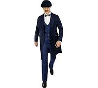 Funidelia | Déguisement Peaky Blinders - Arthur Shelby pour homme Années 20, Films et Cinéma, Gangster - Déguisement pour Adultes et accessoires pour Halloween, carnaval et fêtes - Taille XL - Noir