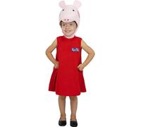 Funidelia | Déguisement Peppa Pig pour Fille Peppa, Dessins Animés - Déguisement pour Enfant et Accessoires pour Halloween, Carnaval et fêtes - Taille 12-24 Mois - Rose