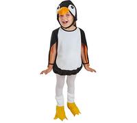 Funidelia | Déguisement pingouin peluche pour garçon Animaux, Pôle Sud - Déguisement pour enfant et accessoires pour Halloween, carnaval et fêtes - Taille 3-4 ans - Noir