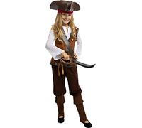 Funidelia | Déguisement Pirate - Collection Caraïbe pour Fille Taille 10-12 Ans Corsair, Boucanier - Couleur: Multicolore, Accessoire pour déguisement - Déguisements Amusants pour Vos soirées.