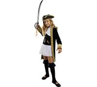 Funidelia | Déguisement Pirate Deluxe - Collection Colonial pour Fille Taille 5-6 Ans Corsair, Boucanier - Couleur: Multicolore, Accessoire pour déguisement