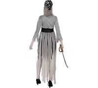 Funidelia | Déguisement pirate zombie pour femme Mort-vivant, Horreur - Déguisement pour Adultes et accessoires pour Halloween, carnaval et fêtes - Taille L - Noir