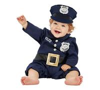 Funidelia | Déguisement policier bébé Agent de Police, FBI - Déguisement pour bébé et accessoires pour Halloween, carnaval et fêtes - Taille 6-12 mois - Noir