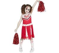 FUNIDELIA Déguisement pompom girl zombie fille - Déguisement fille et accessoires Halloween, carnaval et NoelTaille: 5 3-4 ans