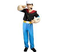 Funidelia | Déguisement Popeye pour garçon Popeye, Dessins Animés - Déguisement pour Enfant et accessoires pour Halloween, carnaval et fêtes - Taille 7-9 ans - Bleu