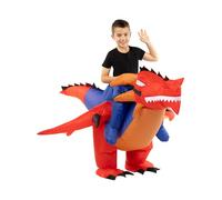 Funidelia | Déguisement porte-moi dragon gonflable pour fille et garçon Animaux - Déguisement pour enfant et accessoires pour Halloween, carnaval et fêtes. - Taille unique - Rouge