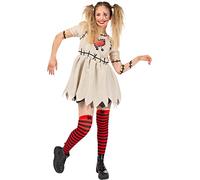Funidelia | Déguisement Poupée vaudou pour Femme Poupée, Pantin et Marionnette - Déguisement pour Adultes et Accessoires pour Halloween, Carnaval et fêtes - Taille M - Blanc
