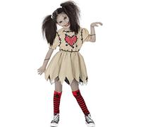 Funidelia | Déguisement Poupée vaudou pour fille Poupée, Pantin et Marionnette - Déguisement pour enfant et accessoires pour Halloween, carnaval et fêtes - Taille 10-12 ans - Marron