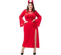 Funidelia | Déguisement prêtresse diabolique pour femme Démons, Diables, Halloween, Horreur - Déguisement pour Adultes et accessoires pour Halloween, carnaval et fêtes. - Taille XXL - Grenat