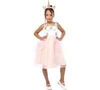 Funidelia | Déguisement princesse licorne pour fille Déguisement pour enfant et accessoires pour Halloween, carnaval et fêtes - Taille 7-9 ans - Rose
