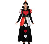 Funidelia | Déguisement Reine de cœurs Classique pour Femme Alice au Pays des Merveilles - Déguisement pour Adultes et Accessoires pour Halloween, Carnaval et fêtes - Taille 3XL - Rouge