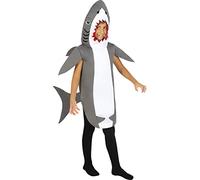Funidelia | Déguisement requin pour fille et garçon Animaux, Poisson, Mer, Océan - Déguisement pour Enfant et accessoires pour Halloween, carnaval et fêtes - Taille 3-4 ans - Gris/Argenté