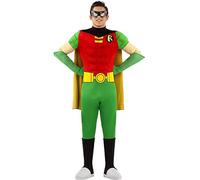 Funidelia | Déguisement Robin - Teen Titans pour Homme Boy Wonder, Super héros, DC Comics - Déguisement pour Adultes et Accessoires pour Halloween, Carnaval et fêtes - Taille XL - Vert