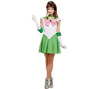 Funidelia | Déguisement Sailor Moon - Jupiter 100% Officielle pour Femme Taille L Anime, Cosplay, Usagi Tsukino, Dessins Animés - Couleur: Vert, Accessoire pour déguisement