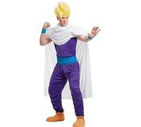 Funidelia | Déguisement Sangohan Dragon Ball pour homme Gohan, Anime, Dessins Animés - Déguisement pour Adultes et accessoires pour Halloween, carnaval et fêtes - Taille S - Violet