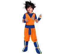 Funidelia | Déguisement Sangoku - Dragon Ball pour garçon Son Goku, Manga, Dessins Animés - Déguisement pour enfant et accessoires pour Halloween, carnaval et fêtes. - Taille 5-6 ans - Orange