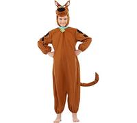 Funidelia | Déguisement Scooby Doo pour Fille et garçon Scooby, Dessins Animés - Déguisement pour Enfant et Accessoires pour Halloween, Carnaval et fêtes - Taille 5-6 Ans - Marron